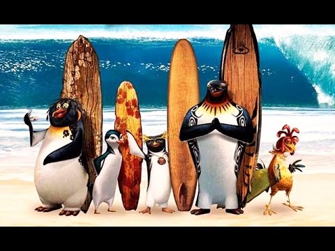 Películas de pingüinos surfeando: diversión acuática en la gran pantalla